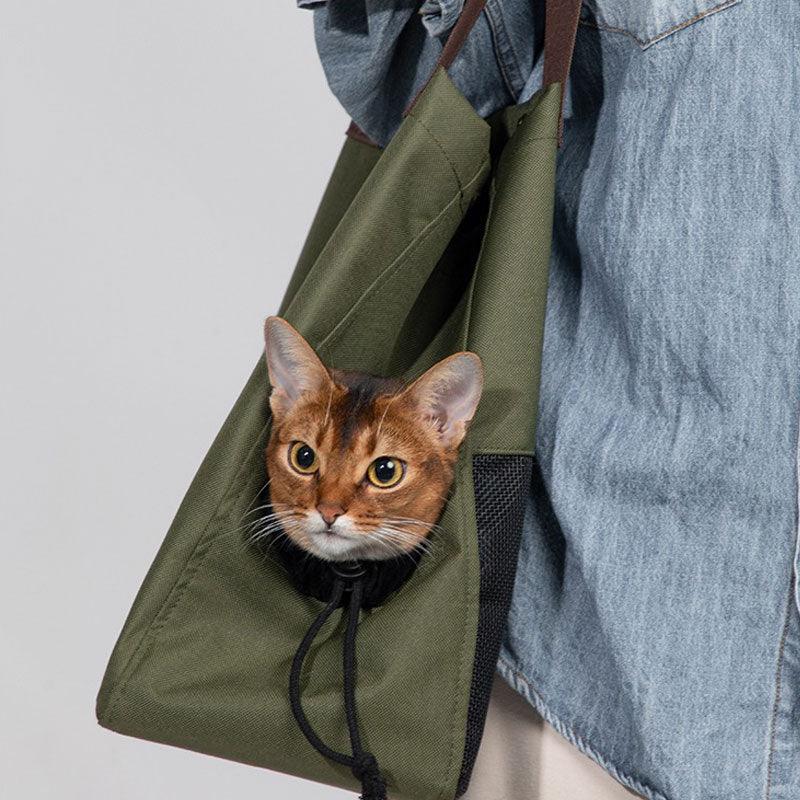 Lightweight Outing Cat Tote Shoulder Bag - MEWCATS