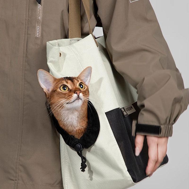 Lightweight Outing Cat Tote Shoulder Bag - MEWCATS