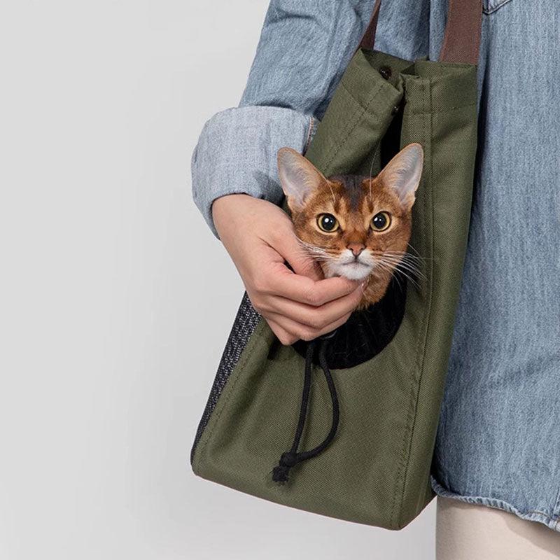 Lightweight Outing Cat Tote Shoulder Bag - MEWCATS