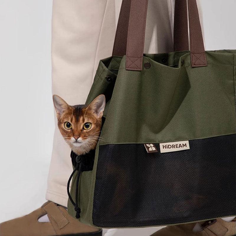 Lightweight Outing Cat Tote Shoulder Bag - MEWCATS
