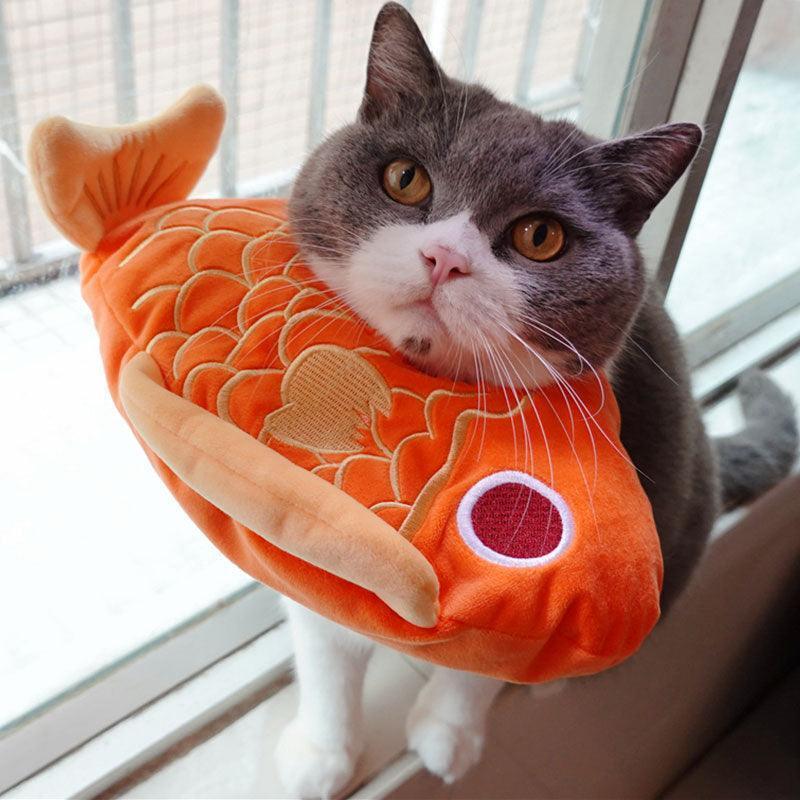 Lucky Fish Cat Hat Cute Head Cover