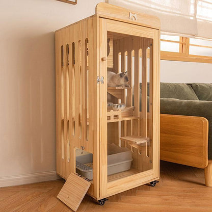 Luxury Cat Furniture Indoor Villa 3 Size House - MEWCATS