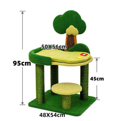 Luxury Cat Garden Climbing Frame Tower Cute Cat Tree