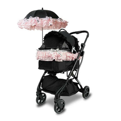 Luxury Lace Cat Stroller Pet Carrier With Wheels