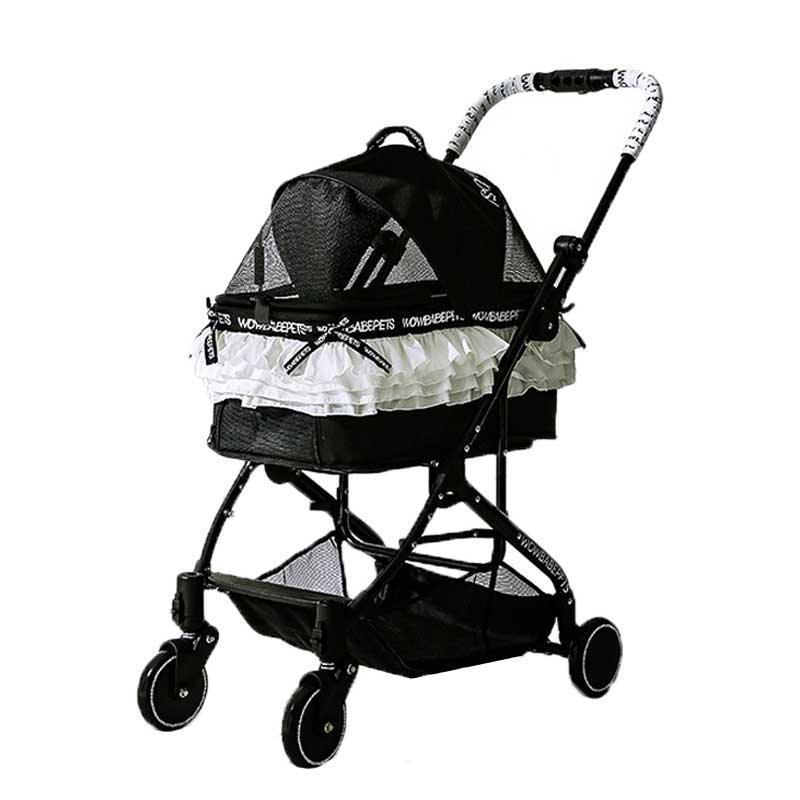 Luxury Lace Cat Stroller Pet Carrier With Wheels - MEWCATS