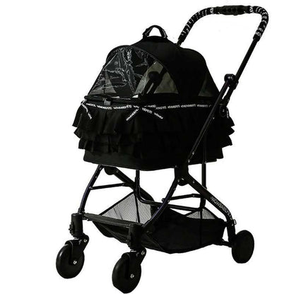 Luxury Lace Cat Stroller Pet Carrier With Wheels - MEWCATS