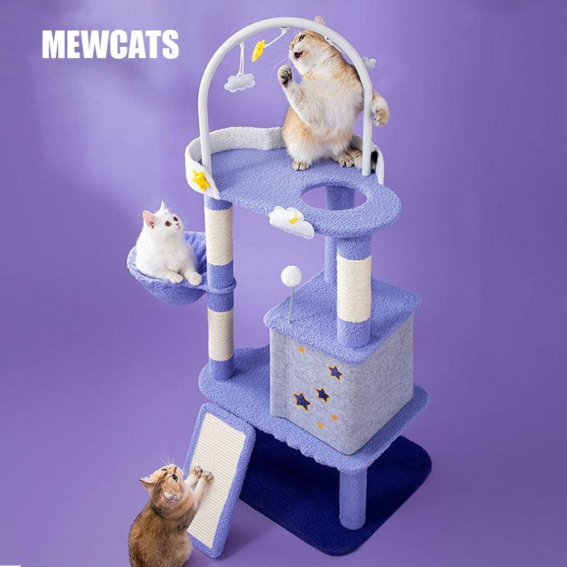 Luxury Large Cat Tree 4 Style All-in-one Cat Climbing Frame