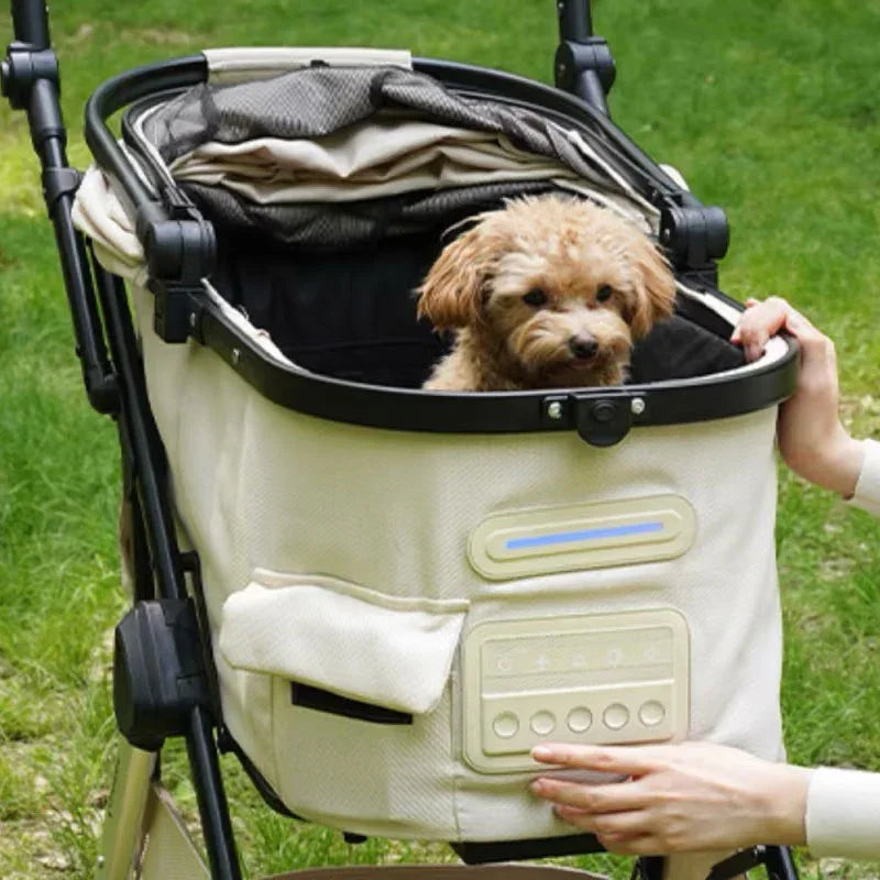 luxury dog stroller Luxury Large Smart Pet Stroller Carrier with Wheels