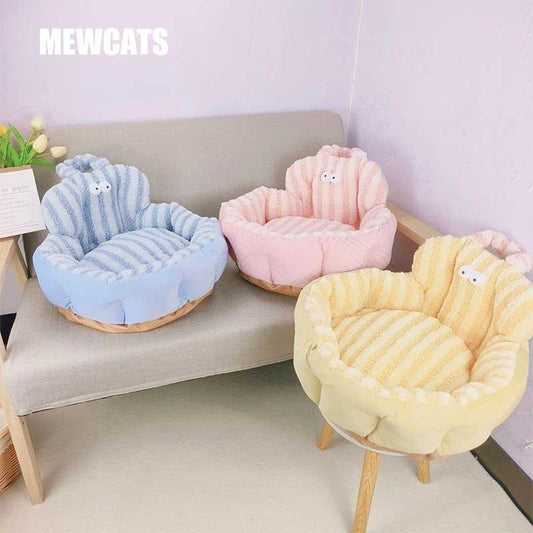 Macaron Round Cat Bed 3 Color Sofa Couch