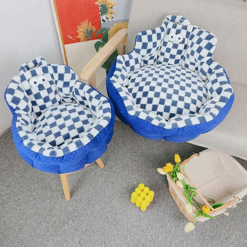 Macaron Round Cat Bed 3 Color Sofa Couch