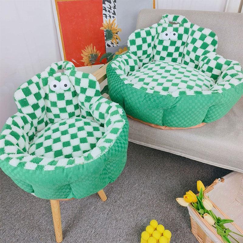 Macaron Round Cat Bed 3 Color Sofa Couch