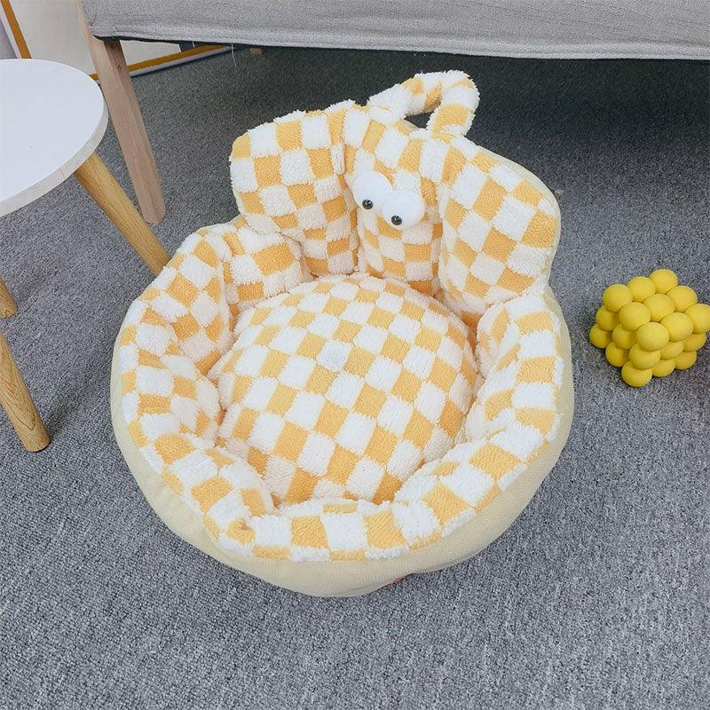 Macaron Round Cat Bed 3 Color Sofa Couch