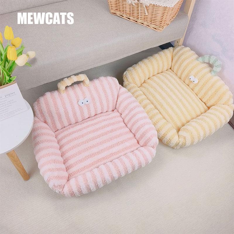 Macaroon Square Cat Bed 4 Color Mat Couch