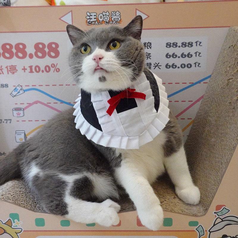 Maid Cat Cosplay Costume Cute Collar Bib