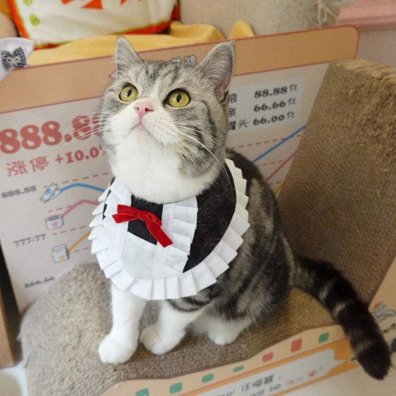 Maid Cat Cosplay Costume Cute Collar Bib