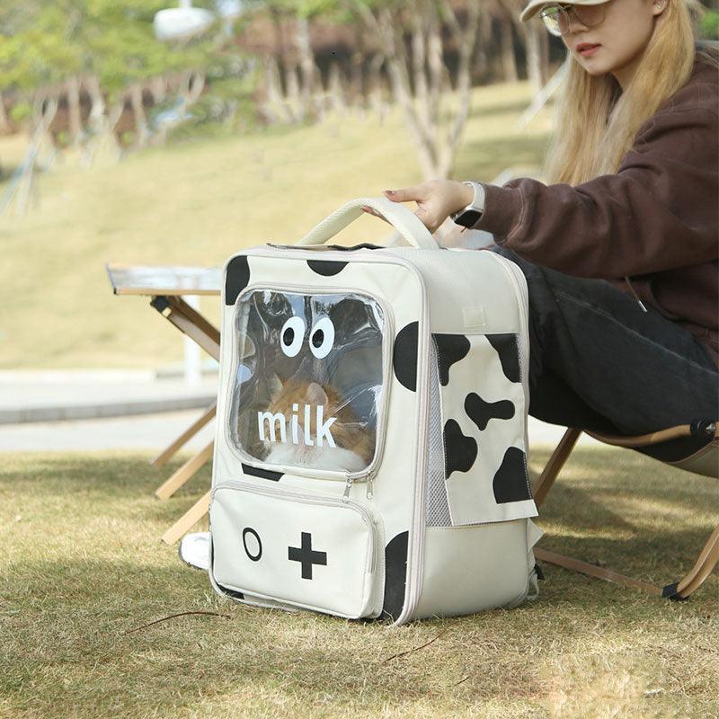 Milk Cat Carrier Bag Foldable Hiking Backpack - MEWCATS