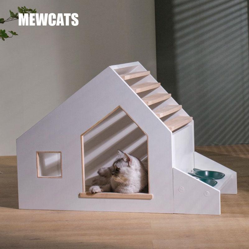 Modern Pet Wooden Furniture Cat Climbing Tree House