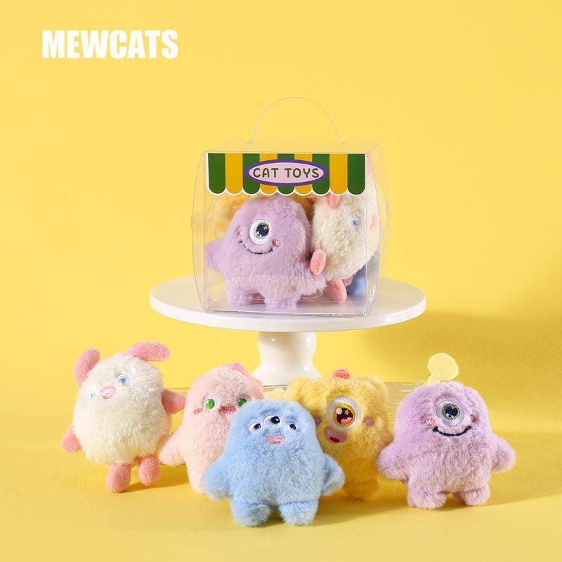 Monster Cat Plush Toy 3 Style With Bell