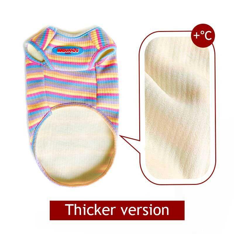 Mrduanju Rainbow Cat Vest Pet Clothes