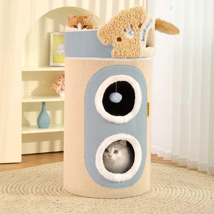 Multi-Layer Cat Climbing Frame Cat Bed Condo Tower