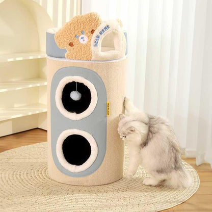 Multi-Layer Cat Climbing Frame Cat Bed Condo Tower