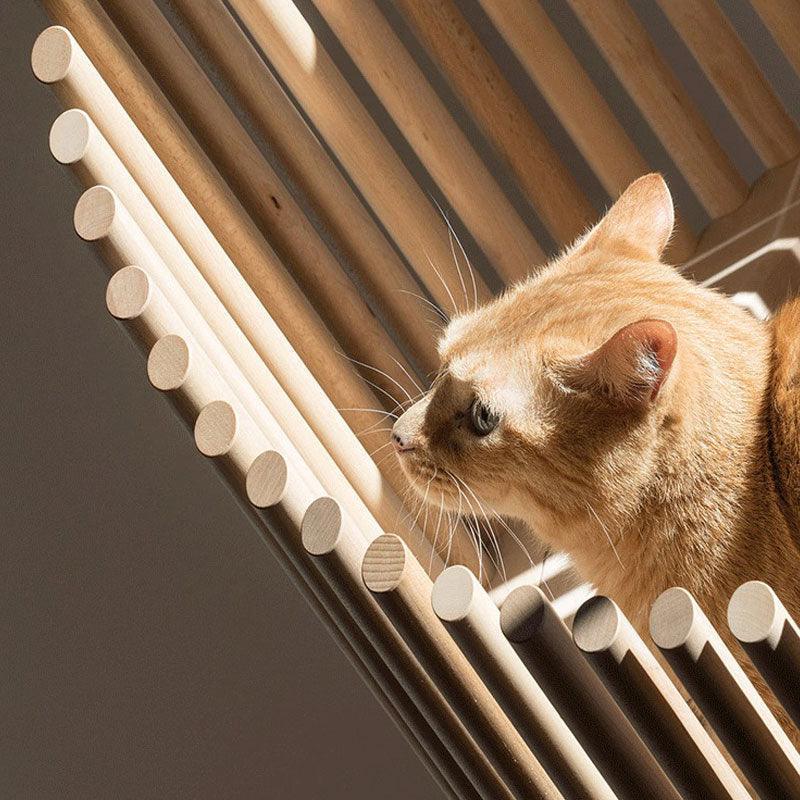Multi-layer Solid Wood Ring Cat Climbing Tower