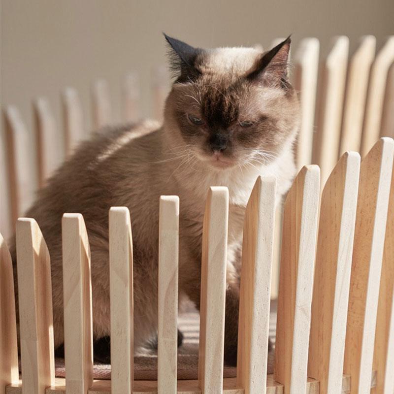 Multi-layer Solid Wood Ring Cat Climbing Tower