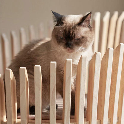 Multi-layer Solid Wood Ring Cat Climbing Tower