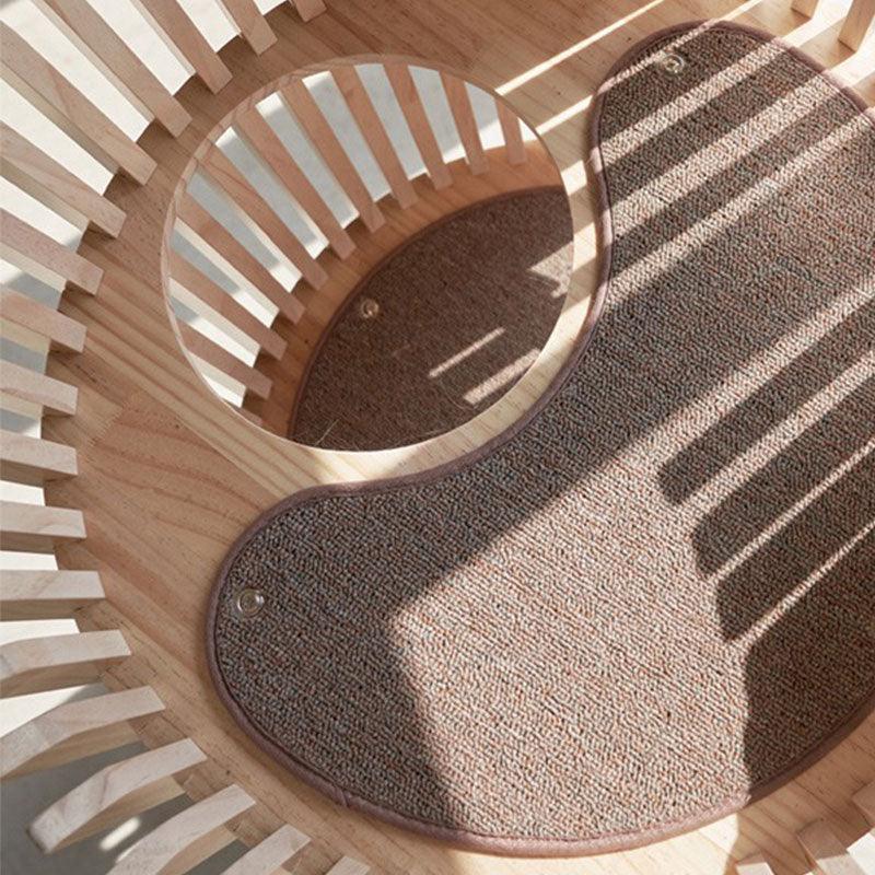 Multi-layer Solid Wood Ring Cat Climbing Tower
