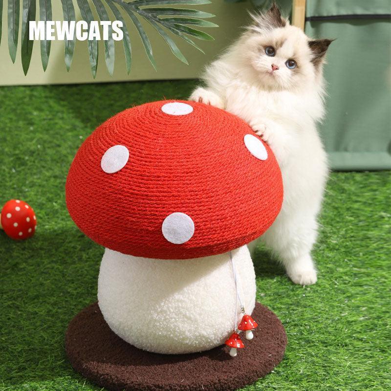 Mushroom Cute Cat Climbing Frame Scratching Post