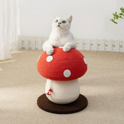 Mushroom Cat Climbing Frame Sisal Claw Grinding Cat Tree for Indoor