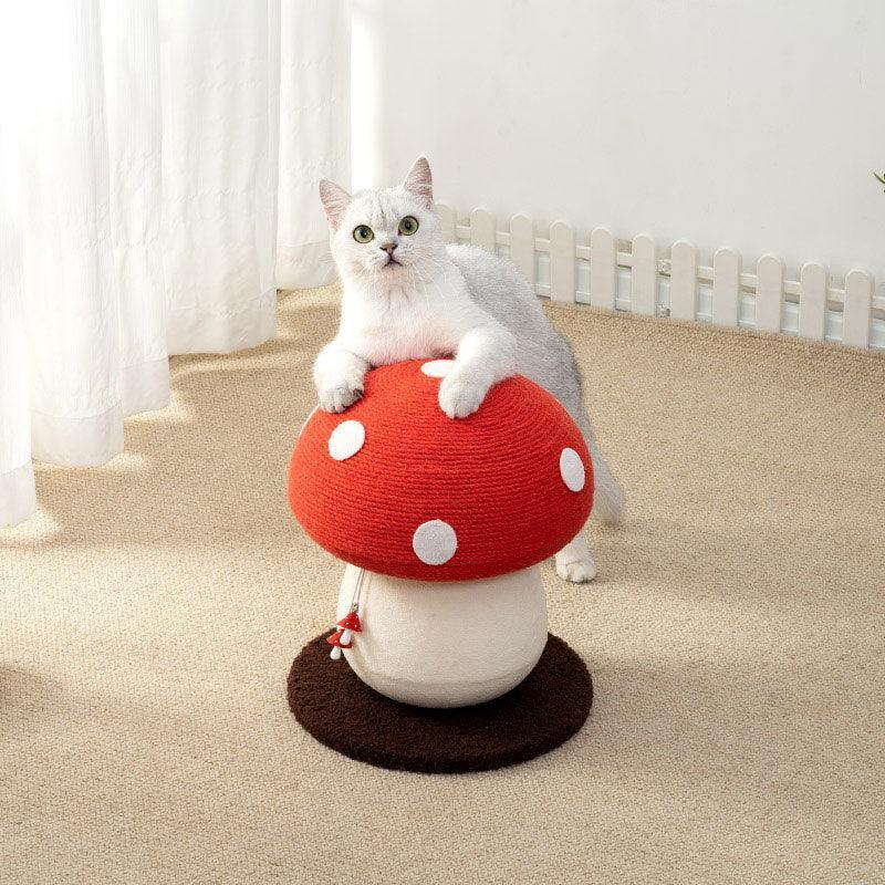 Mushroom Cat Climbing Frame Sisal Claw Grinding Cat Tree for Indoor