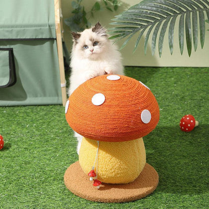 Mushroom Cute Cat Climbing Frame Scratching Post