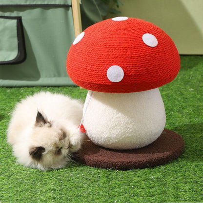 Mushroom Cute Cat Climbing Frame Scratching Post