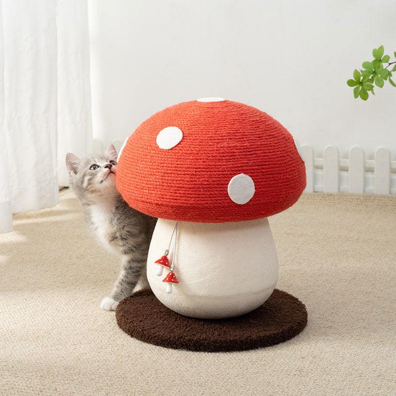 Mushroom Cat Climbing Frame Sisal Claw Grinding Cat Tree for Indoor