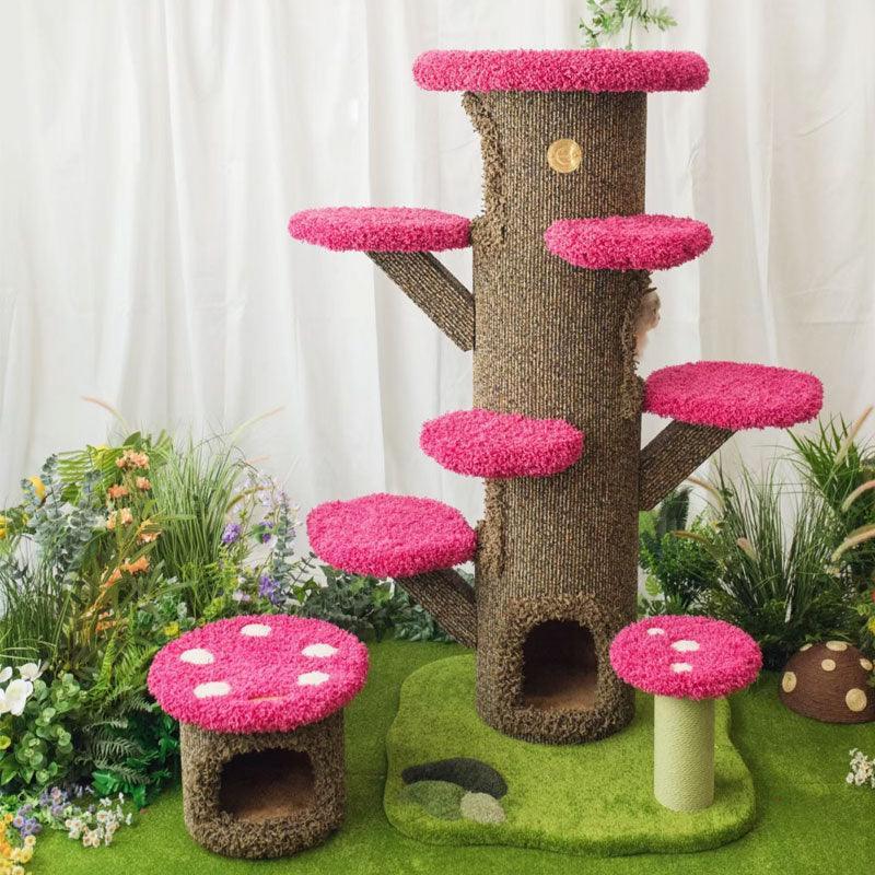Mushroom Forest Cat Tree Climbing Frame - MEWCATS