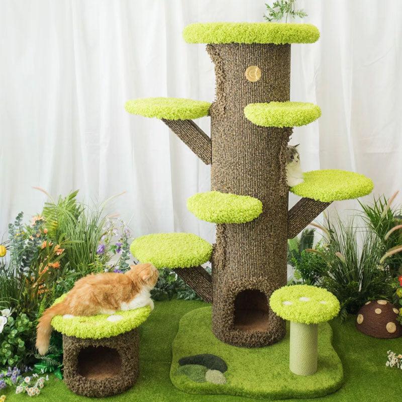 Mushroom Forest Cat Tree Climbing Frame - MEWCATS