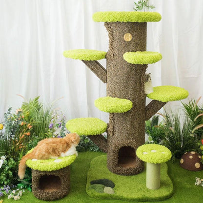 Mushroom Forest Cat Tree Climbing Frame - MEWCATS