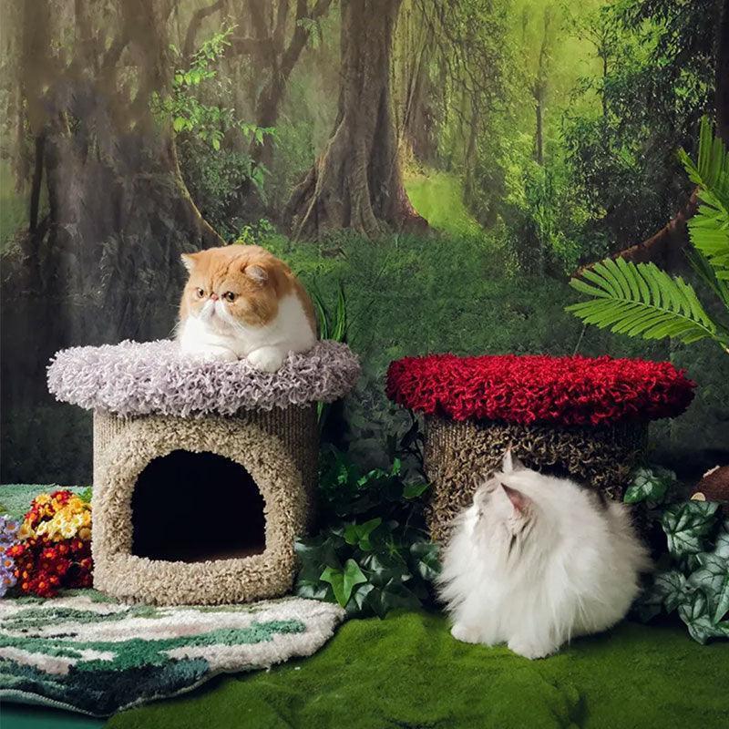 Mushroom Forest Cat Tree Climbing Frame - MEWCATS