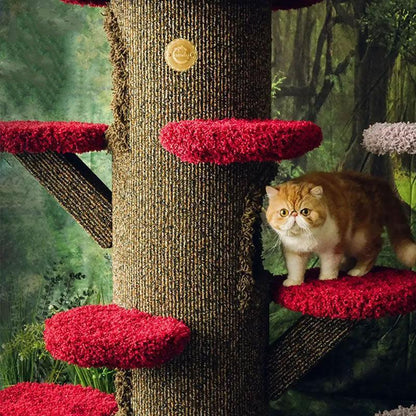 Mushroom Forest Cat Tree Climbing Frame - MEWCATS