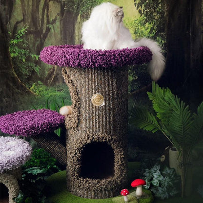 Mushroom Forest Cat Tree Climbing Frame - MEWCATS