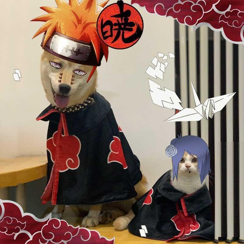 Naruto Anime Cat Cosplay Costume 5 Style Cape - MEWCATS
