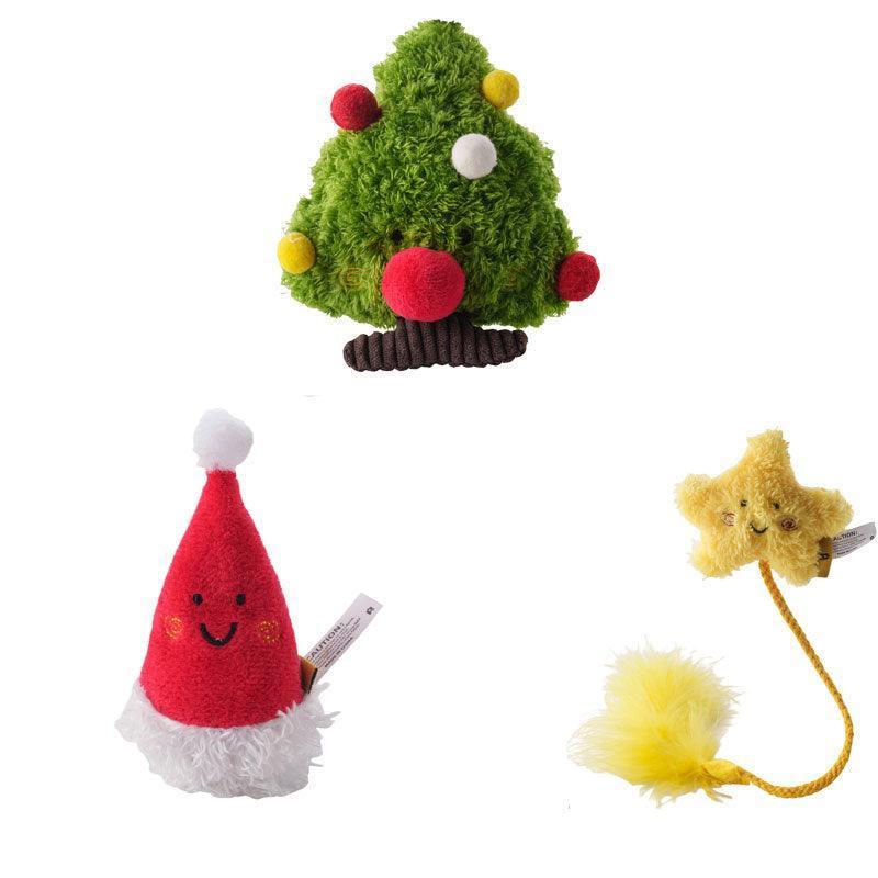 New Christmas Cat Teaser Catnip Bell Toys