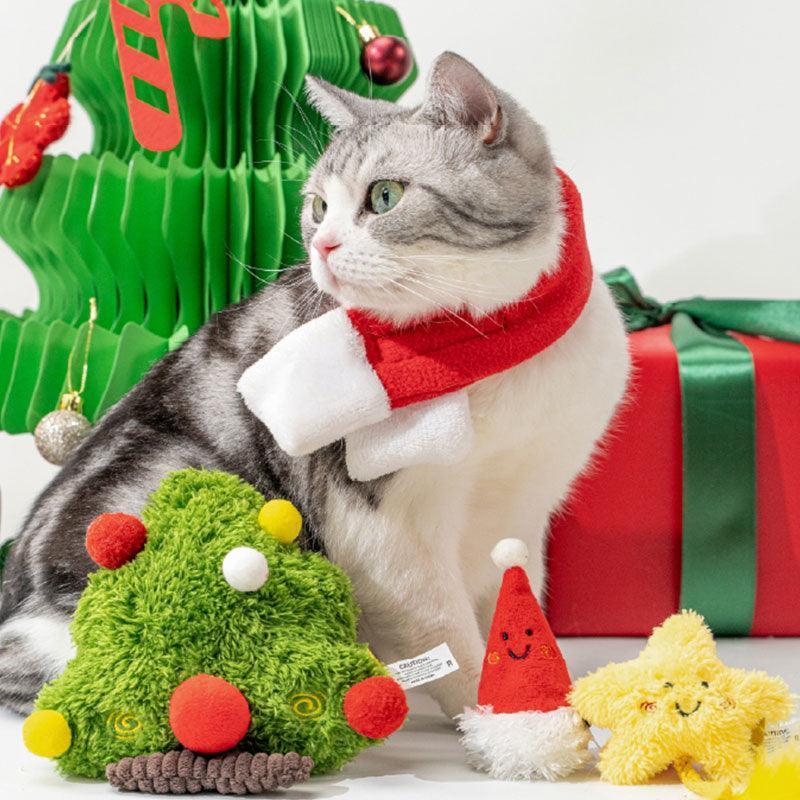 New Christmas Cat Teaser Catnip Bell Toys