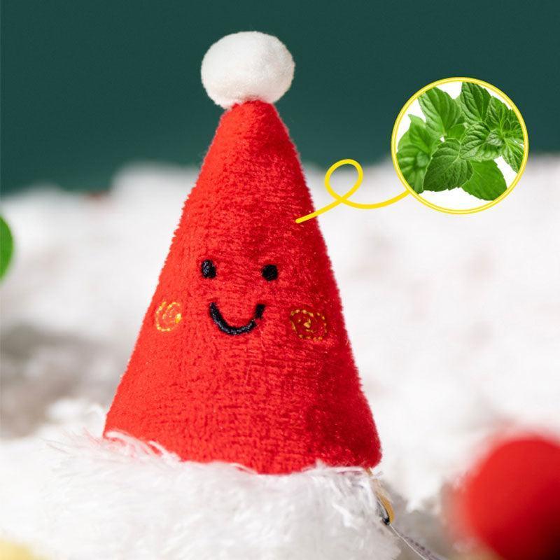 New Christmas Cat Teaser Catnip Bell Toys