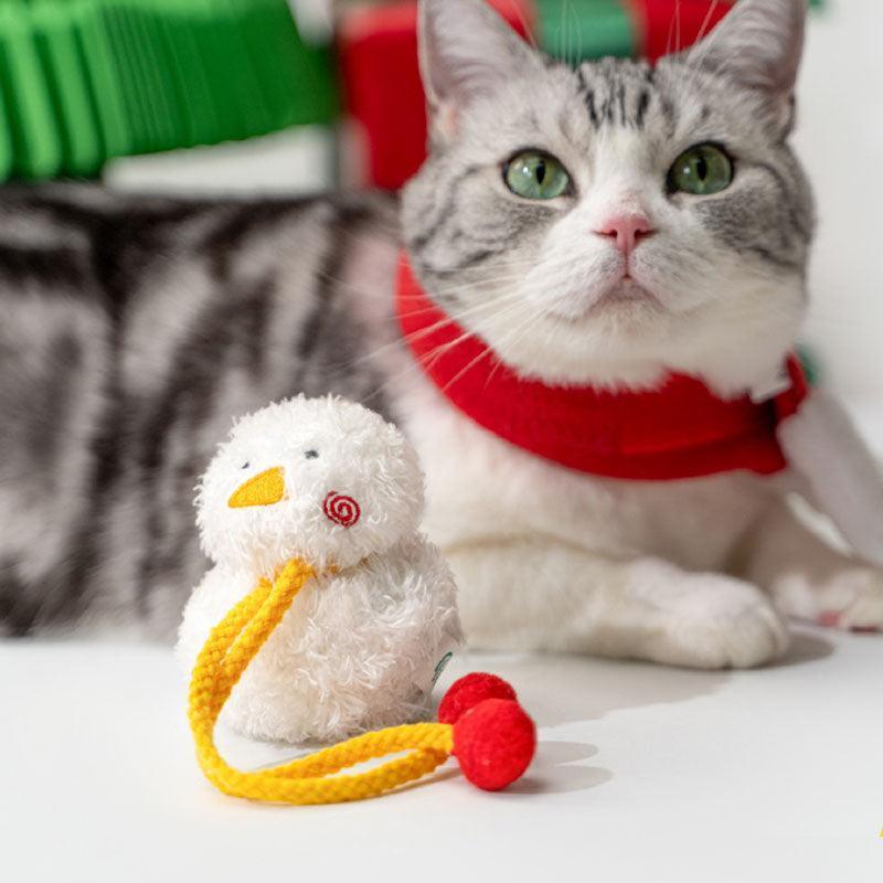 New Christmas Cat Teaser Catnip Bell Toys