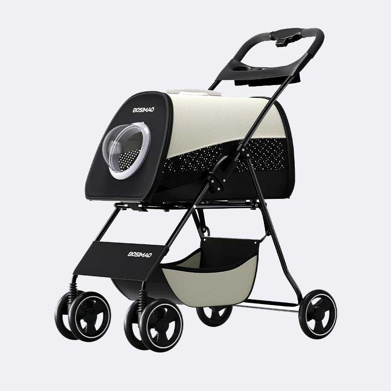 Outdoor Lightweight Cat Stroller 3 Color Carrier on Wheels