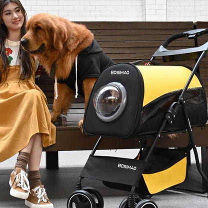 Outdoor Lightweight Cat Stroller 3 Color Carrier on Wheels