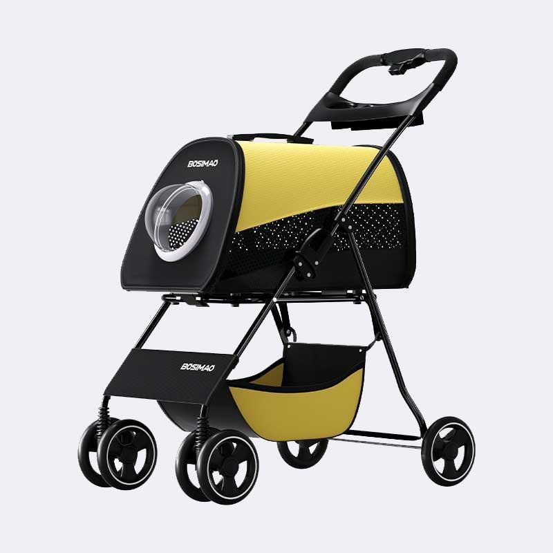 Outdoor Lightweight Cat Stroller 3 Color Carrier on Wheels