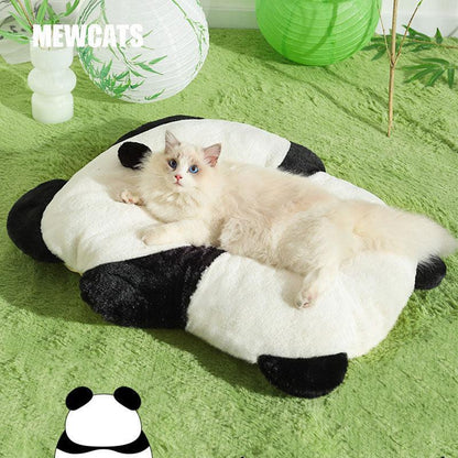 Panda Warm Cat Bed 2 Style Sleeping Mat